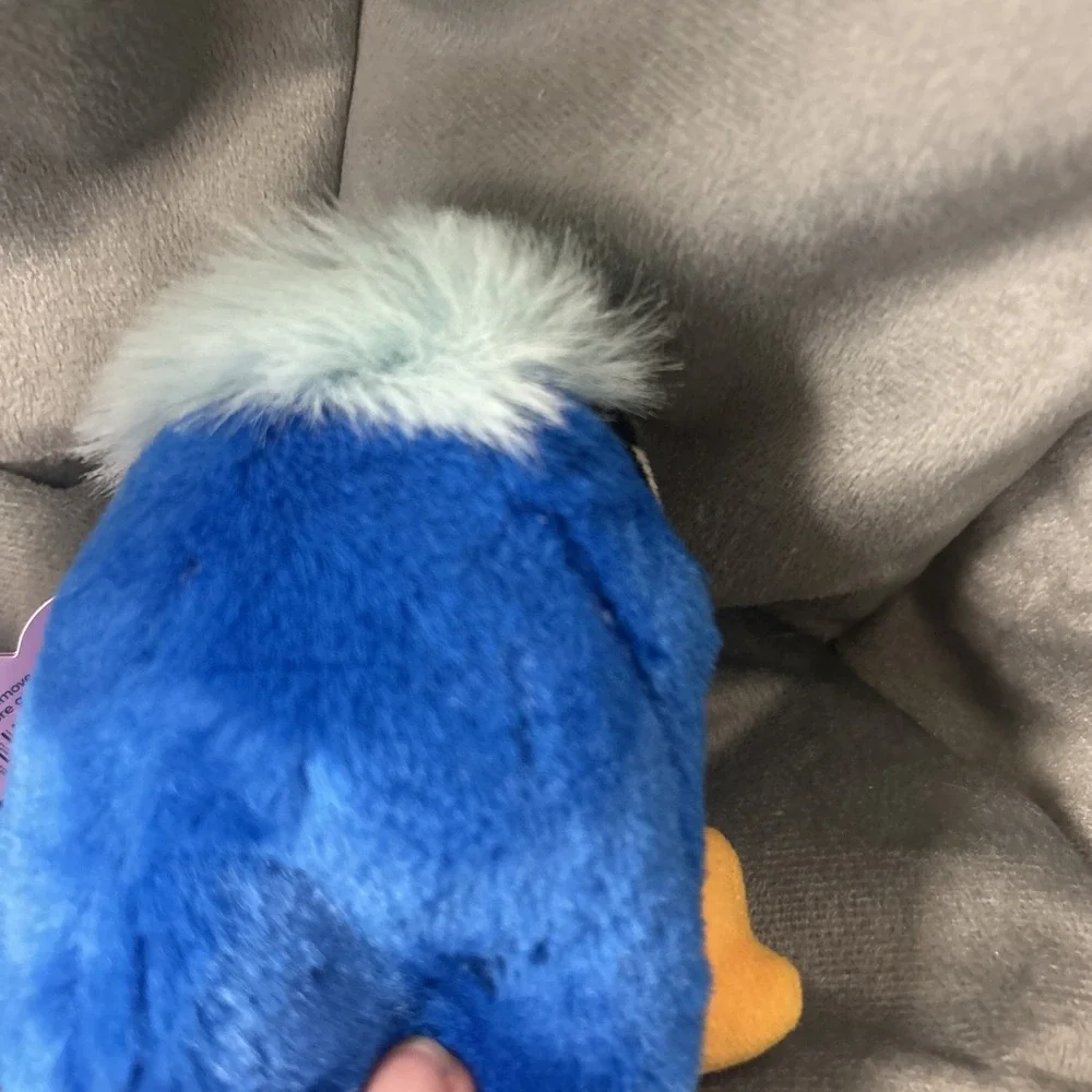 Swibco Puffkins Jake Blue Jay Bird Plush Stuffed Animal Blue Vintage 1998 4.5